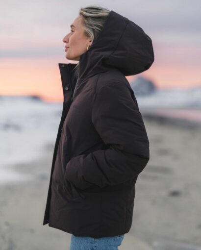 Dagny down jacket - Black coffee