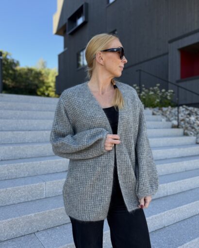 Solange cardigan - Mid grey mel