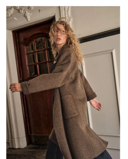 Lucca Barkley wool coat - Slate black