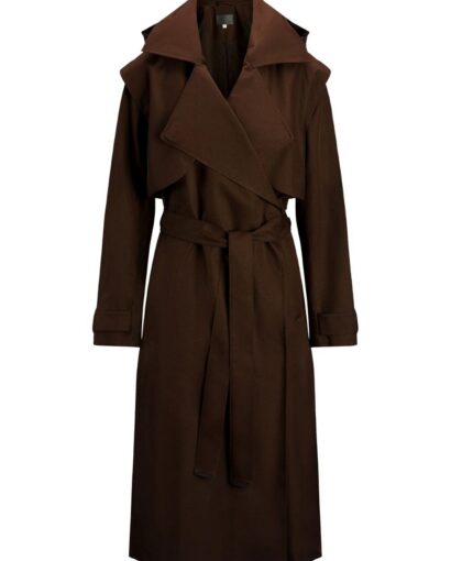 Regndråpe trench coat - Brun