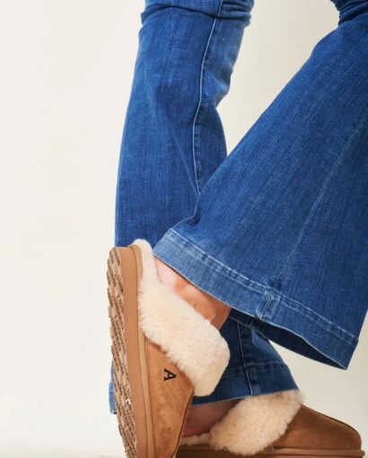 Shearling Slippes - Chestnut