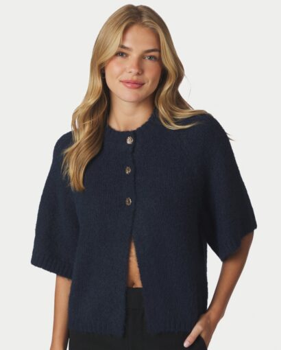 Benuta Fluffy Cardigan - Navy