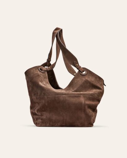 SOHO Shoulder bag - Umber Suede Gold