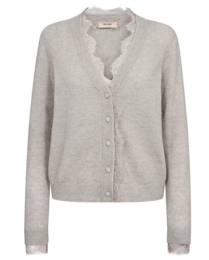 Helmi lace cardigan - Mourning dove