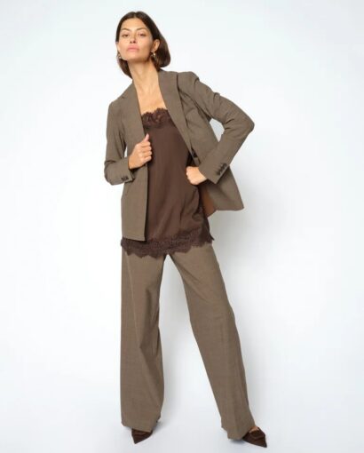 Lucey Dynamic luxe blazer - Falcon