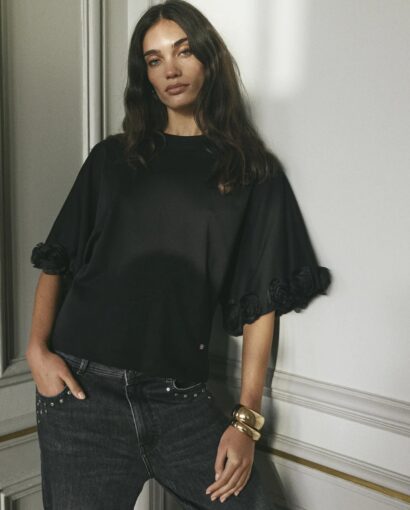 Rosette O-SS tee - Black