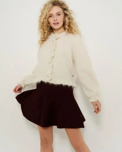 Ana chunky cardigan - Bright white