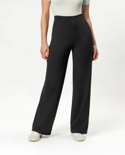 Asana relaxed straight pant - Black