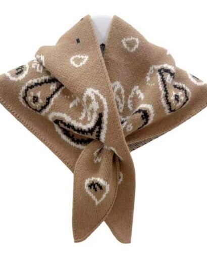 Triangle Paisley scarf - Beige