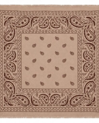 Soft Paisley scarf - Taupe