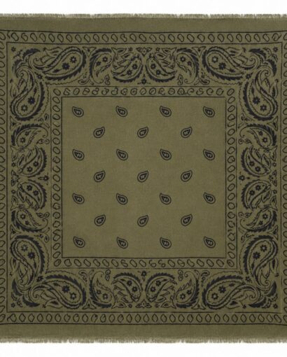 Soft Paisley scarf - Khaki