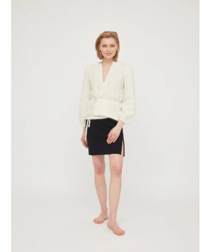 Fredrikke chuncky cardigan - Bright white