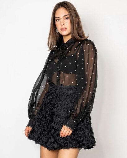 Anaya blouse - Black pearl