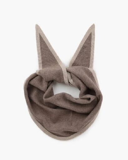 Lara Duo triangle scarf - Brown