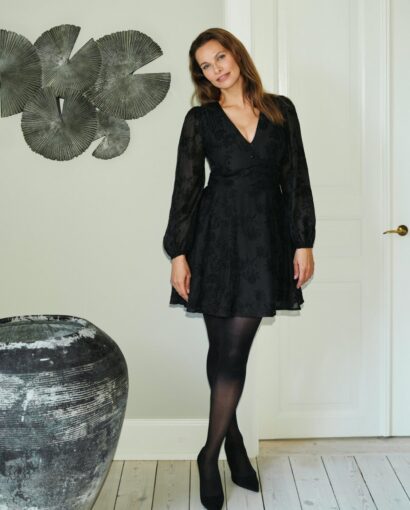 Milly embroidery dress - Black