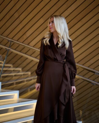 Iza midi dress - Espresso